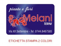 Etichette adesive grandi per fioristi, fiorai e vivaisti (mm 54x34)  (cod.58G)